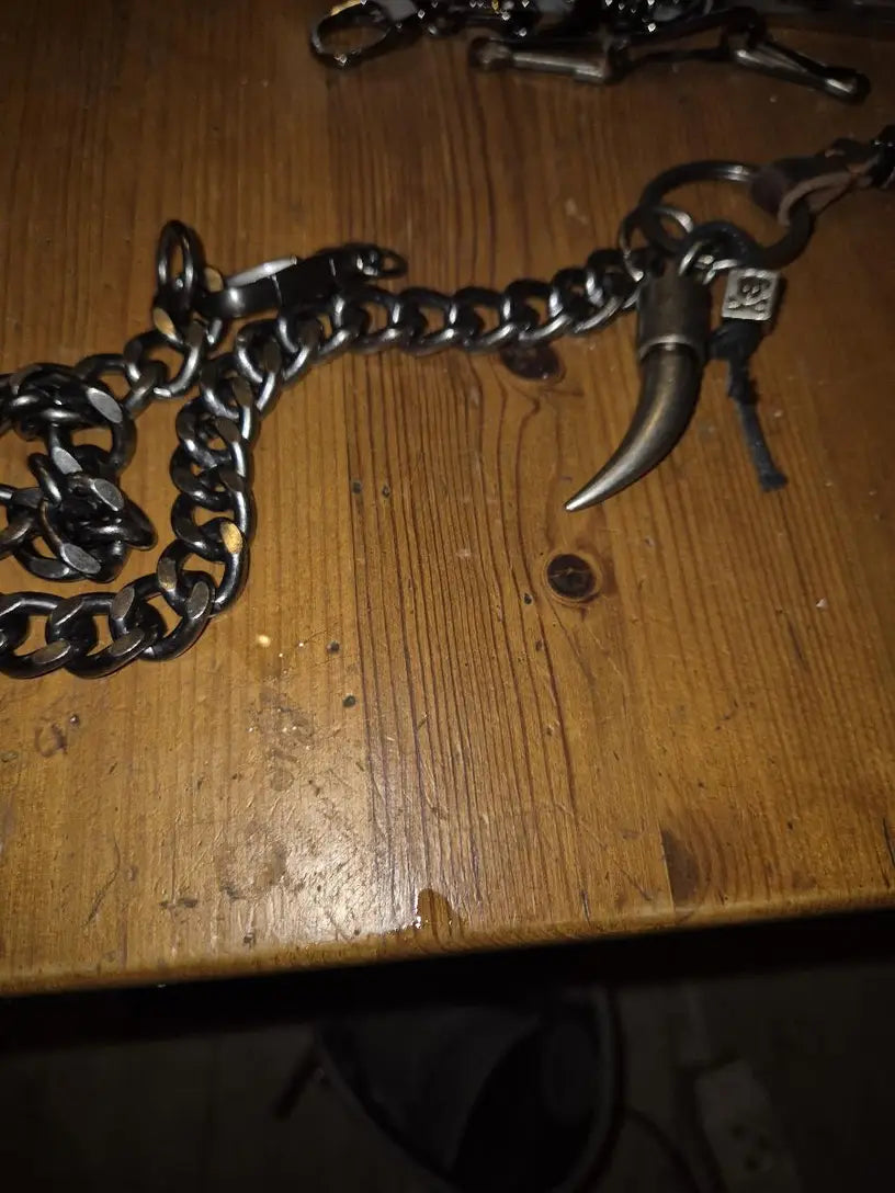Spiked Heavy Metal Wallet Chain