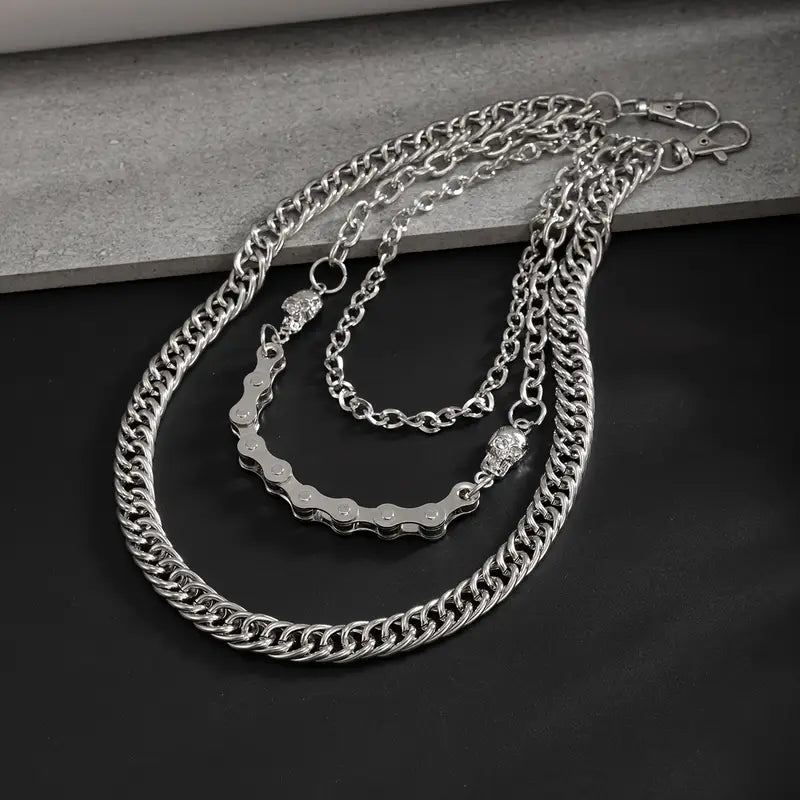 Bike Skull Wallet Chain