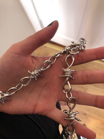Spiked Barbed Wire Wallet Chain