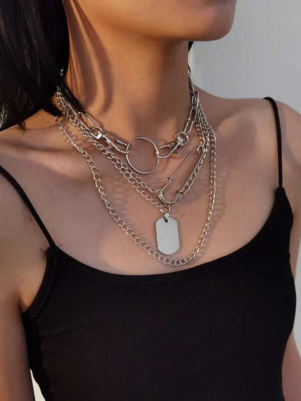Layered Emo Necklace
