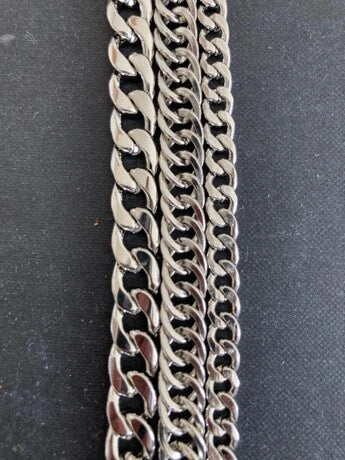 3pc Cuban Link Necklace Set