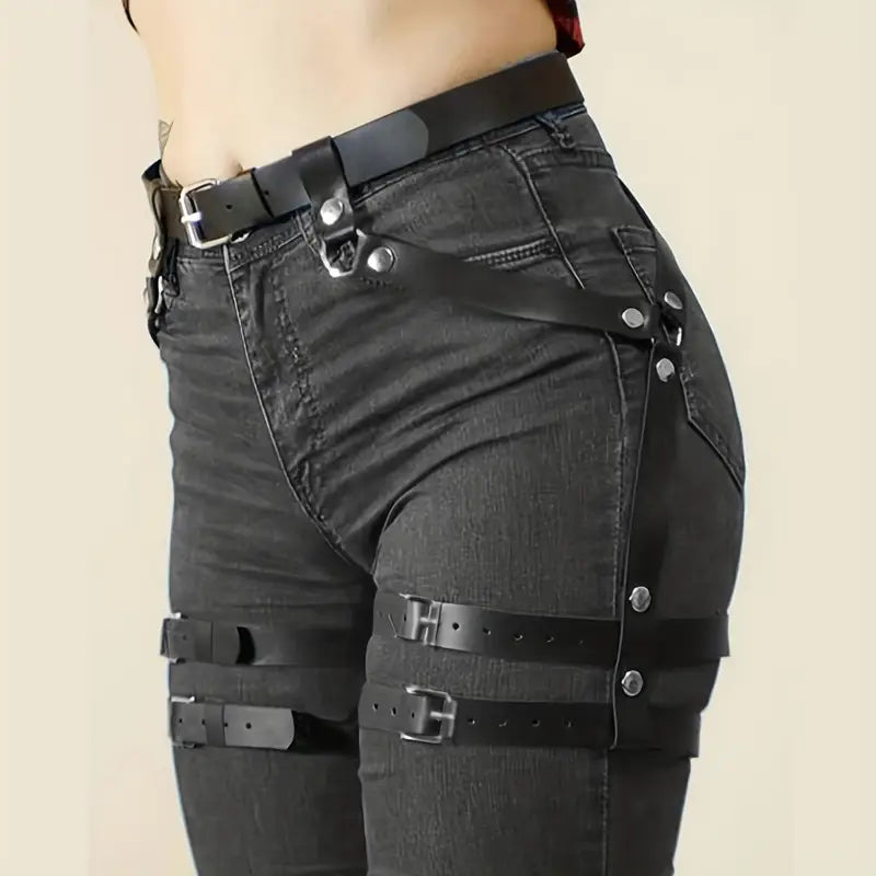 Strappy Leg Harness Belt XS- Plus Size