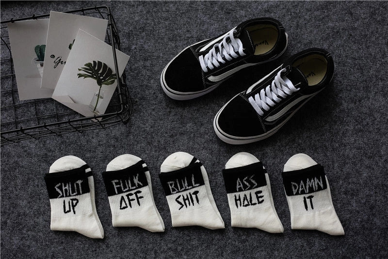 Punk Rock Funny Socks 5pk