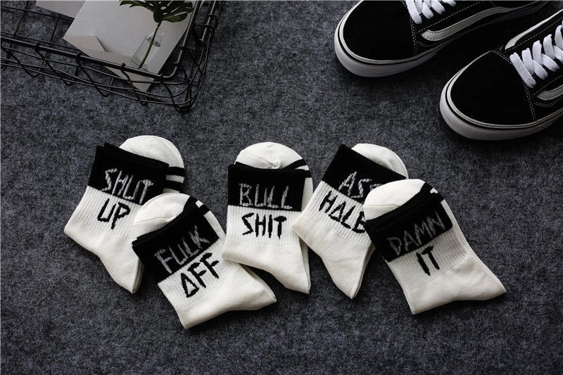 Punk Rock Funny Socks 5pk