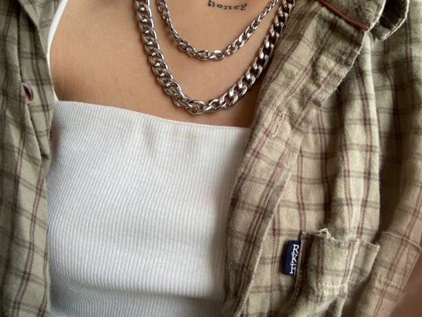 3pc Cuban Link Necklace Set