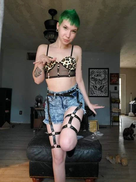 Vegan Leather Leg Harness