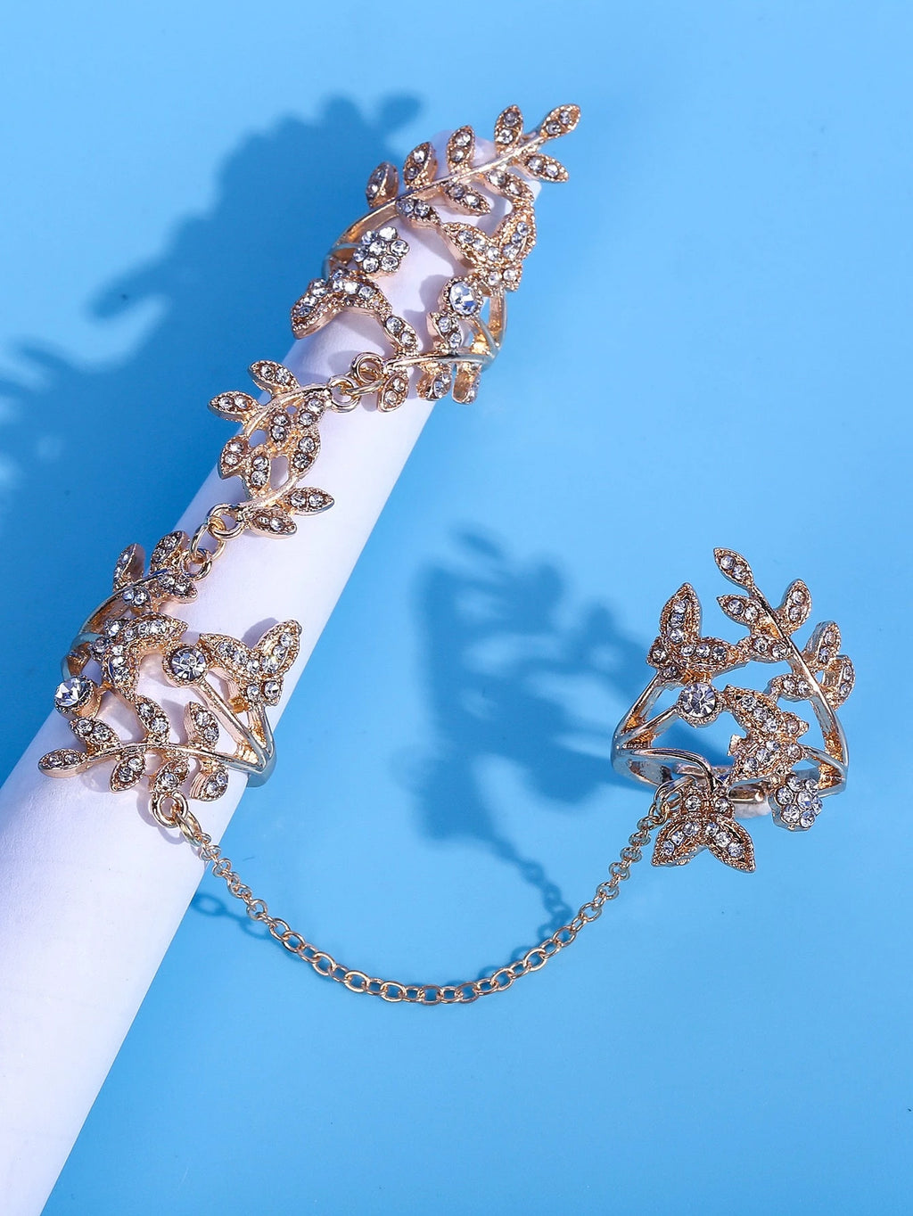 Gold Wedding Ring Chain Wrap