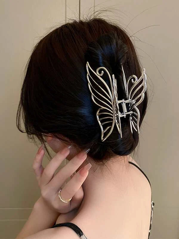 Gold Butterfly Hair Claw