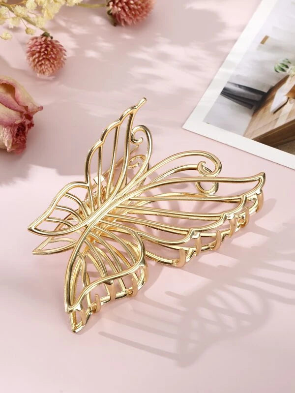 Gold Butterfly Hair Claw
