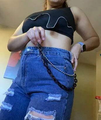 Black Kandi Pants Chain