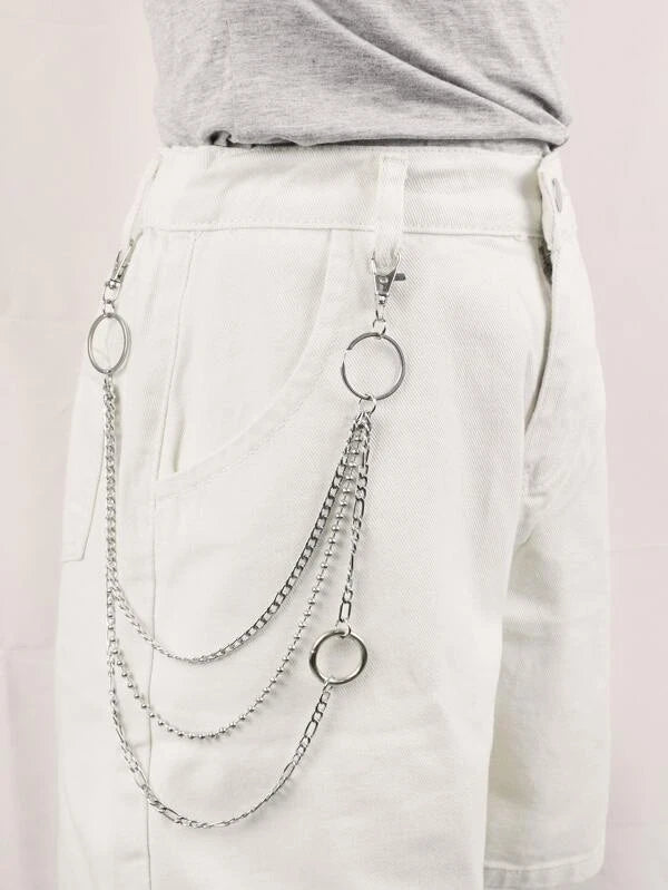 3 Layer O Ring Wallet Chain