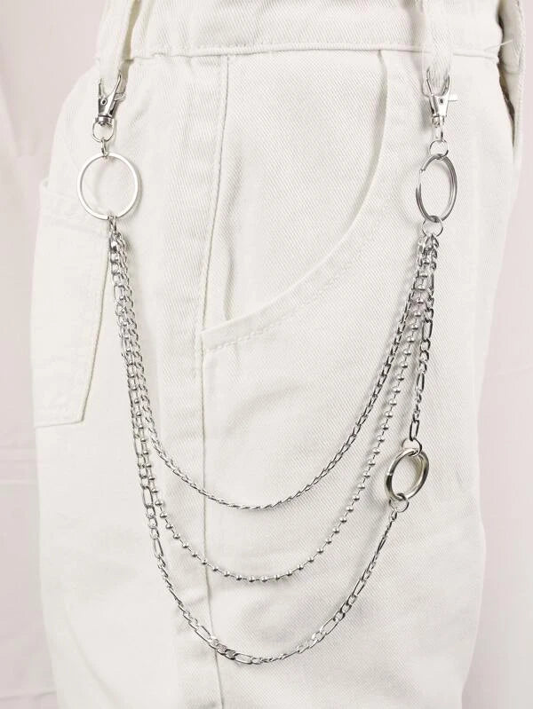 3 Layer O Ring Wallet Chain