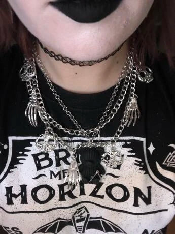Mall Gothic Skull Pants Chain