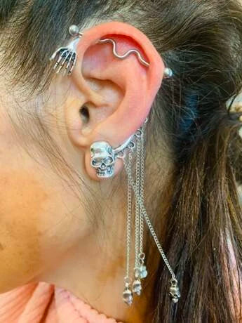 Skeleton Ear Wrap Cuff