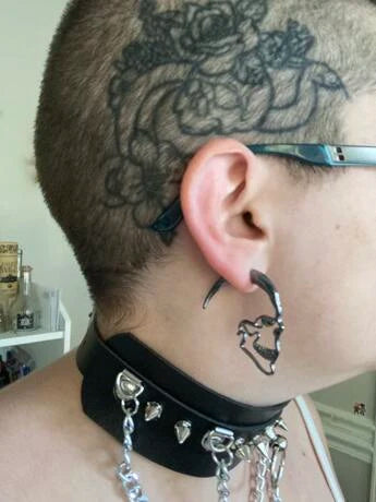 Skeleton Goth 3D Earrings