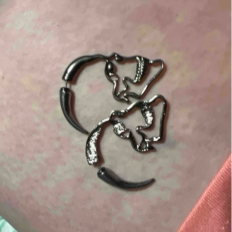 Skeleton Goth 3D Earrings