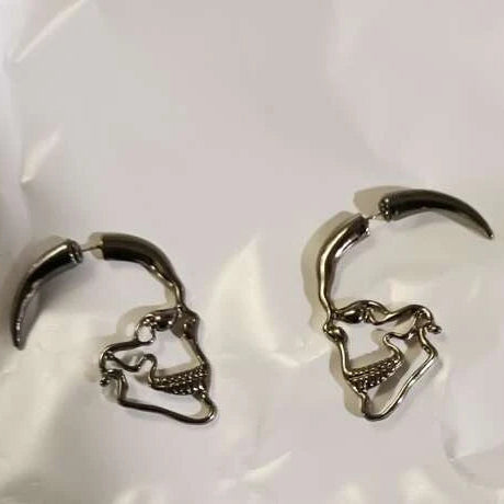Skeleton Goth 3D Earrings
