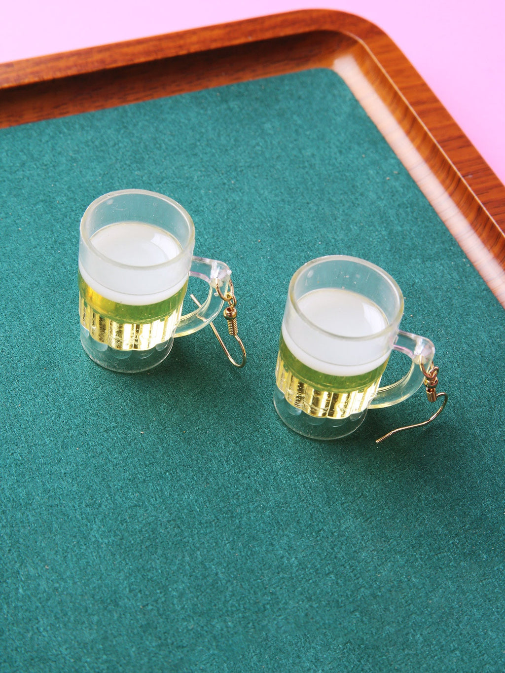 Acrylic Beer Mug Earrings