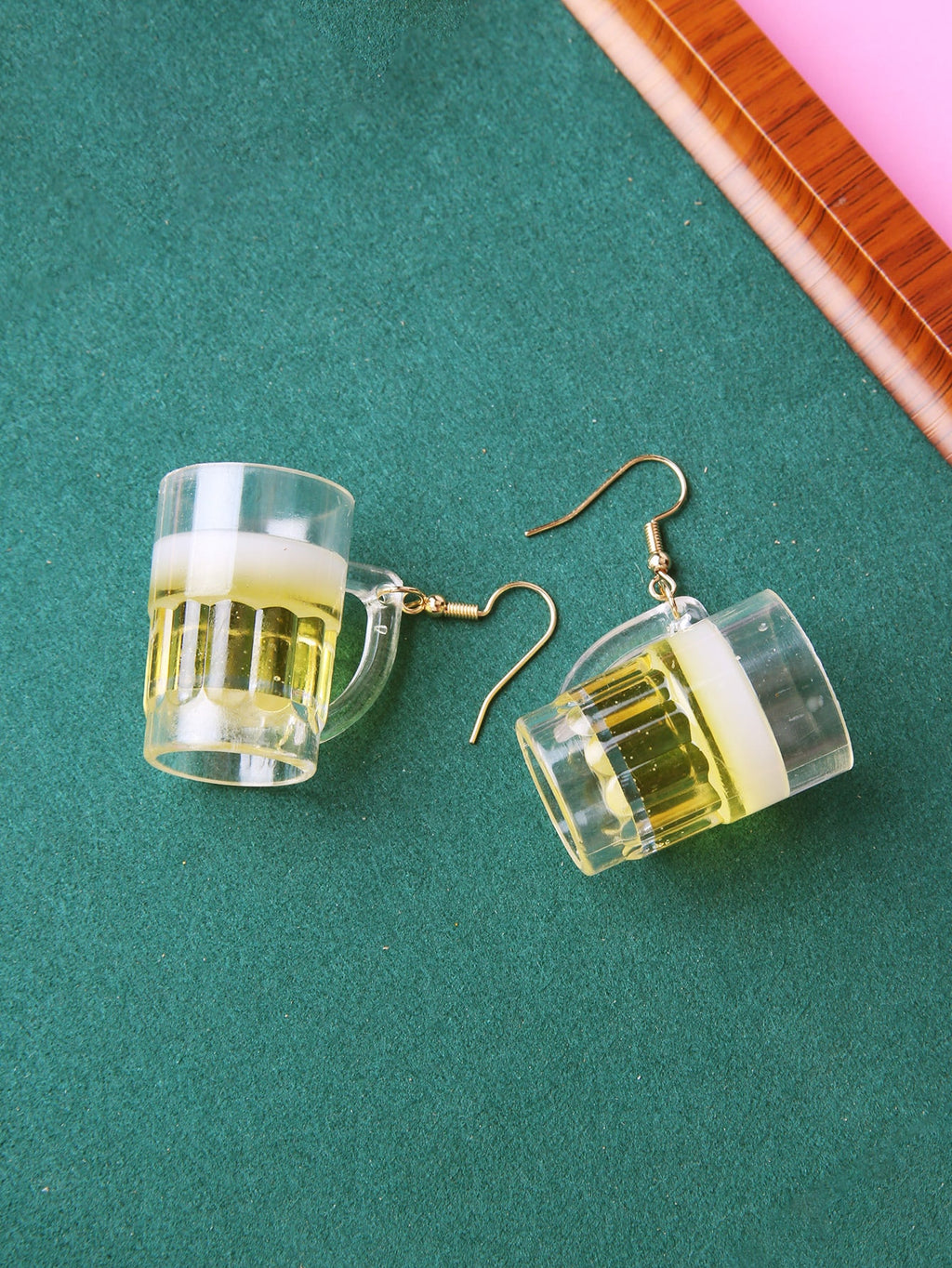 Acrylic Beer Mug Earrings