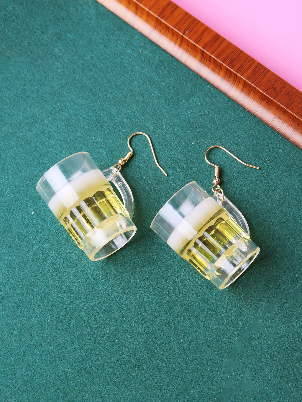 Acrylic Beer Mug Earrings