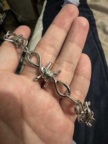 Spiked Barbed Wire Wallet Chain