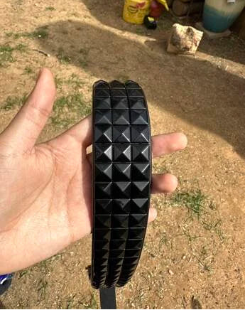 Pyramid Studded Belt Black