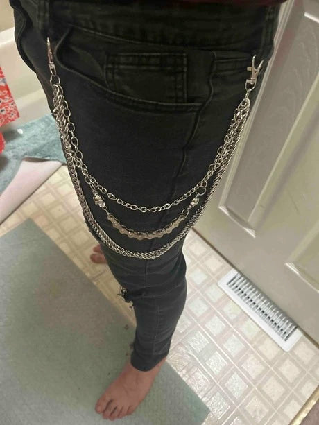 Bike Skull Wallet Chain