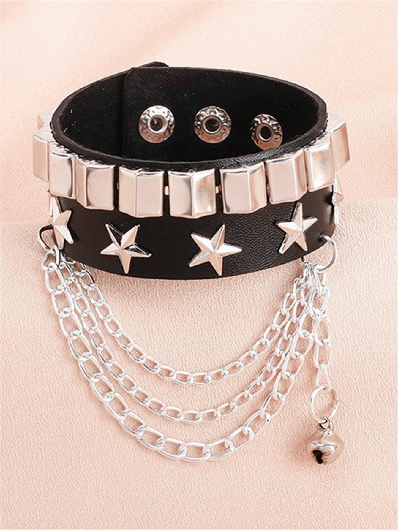 Punk Cuff Bracelet 2PC Set
