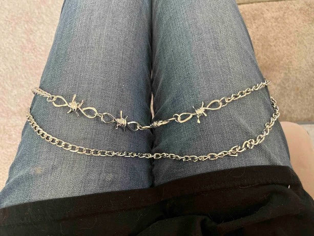 Barbed Wire Wallet Chain