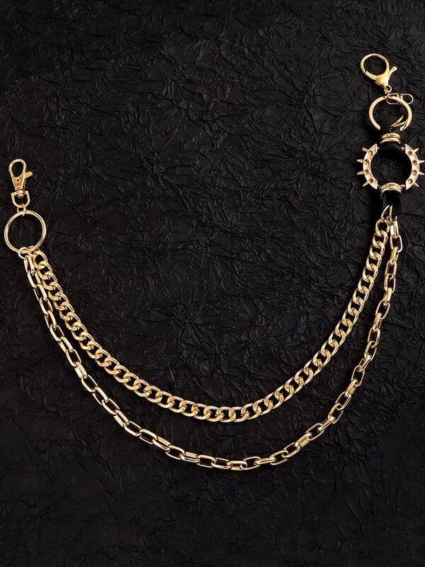 Spiked O Ring Pants Chain