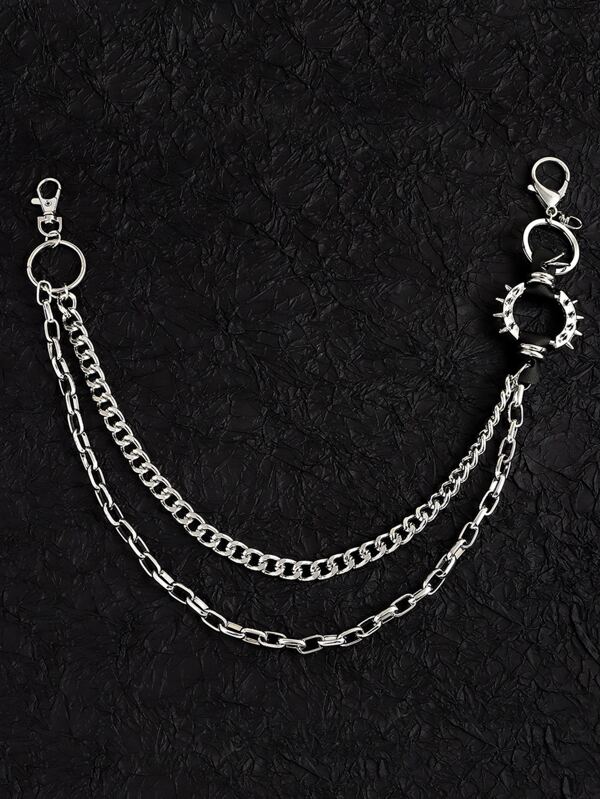 Spiked O Ring Pants Chain