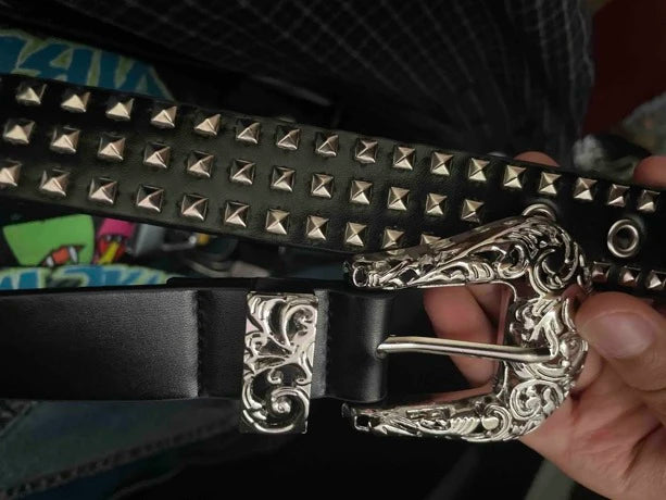 Rivet Studded Belt Western Belt