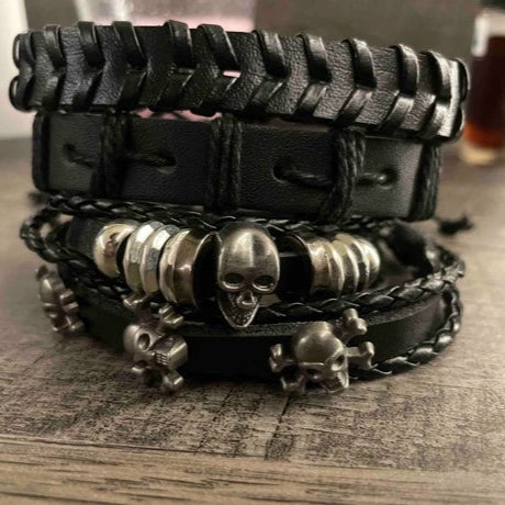 Goth Bracelet Set