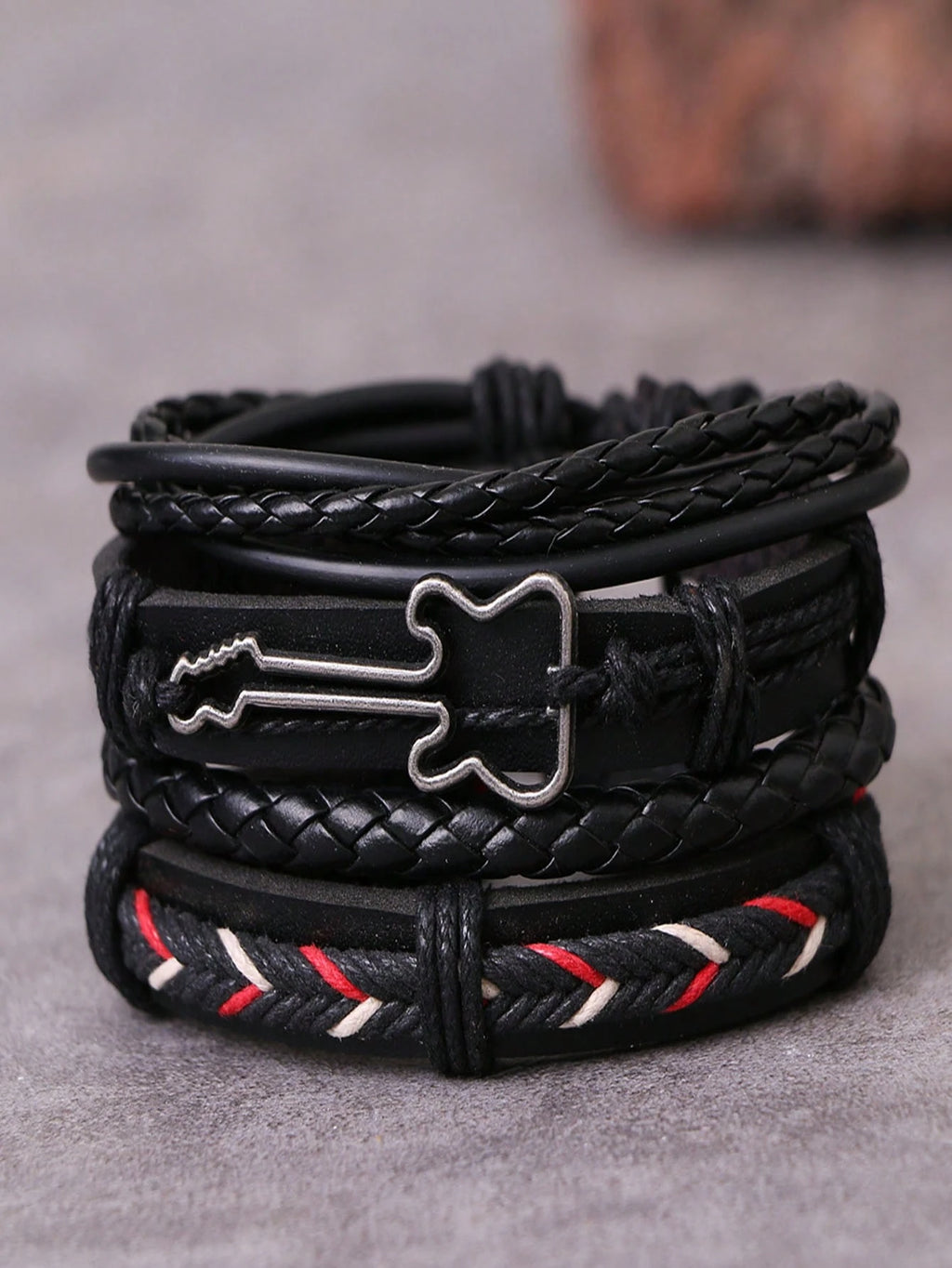 Guitar 4Pc Bracelet Set