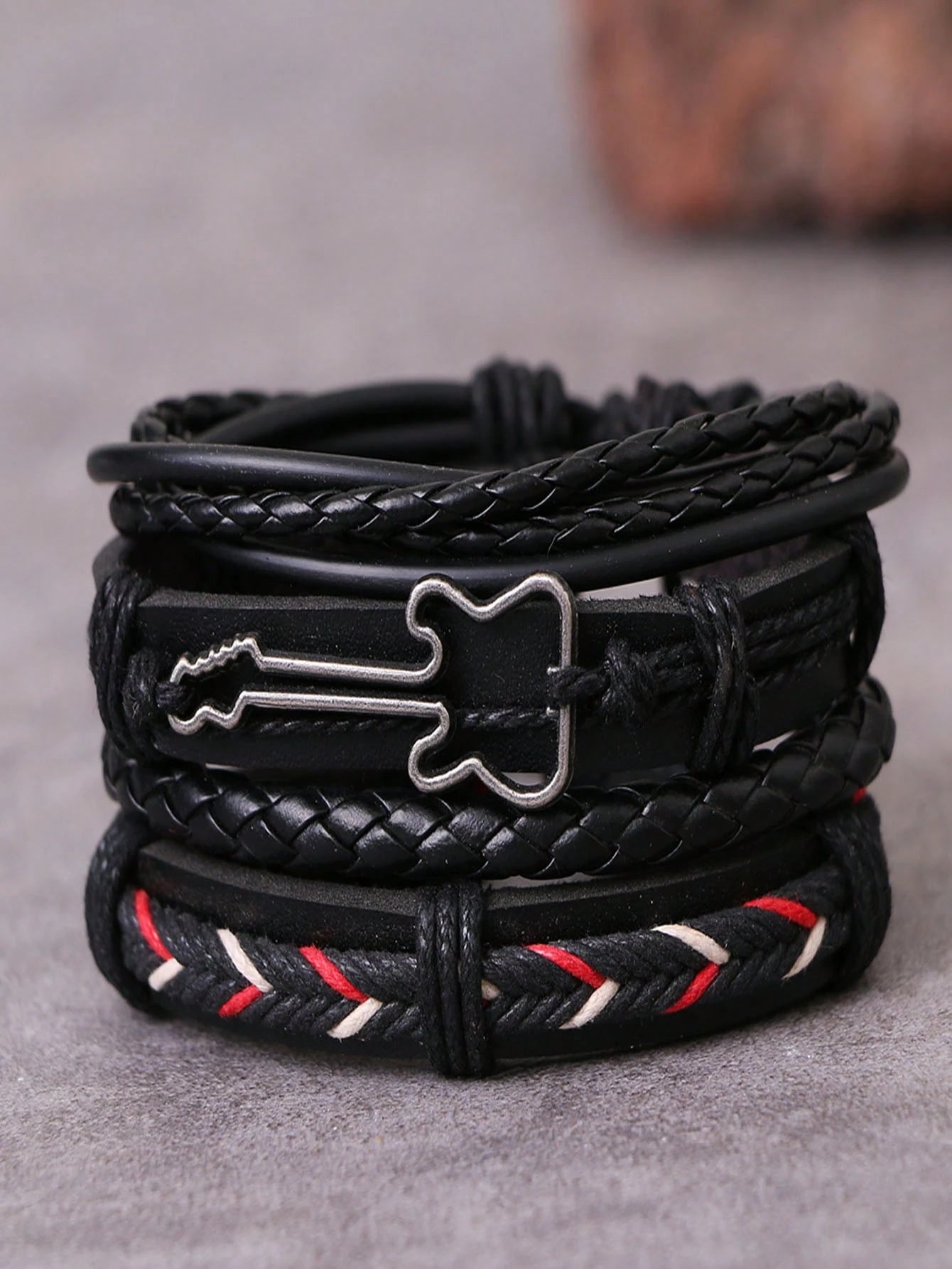 Guitar 4Pc Bracelet Set
