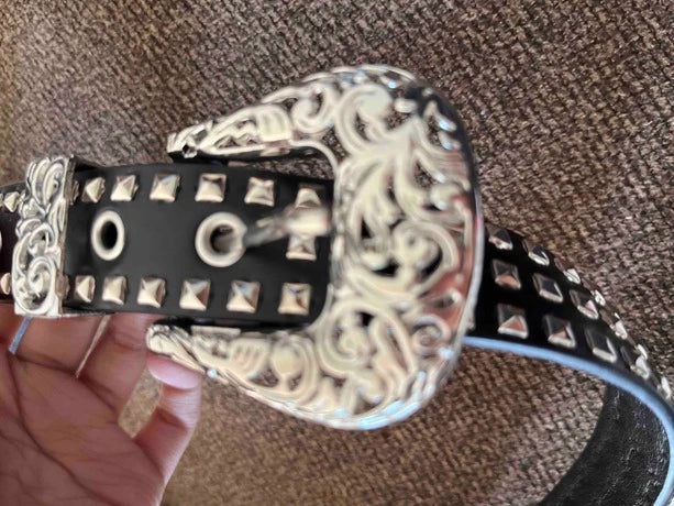 Rivet Studded Belt Western Belt