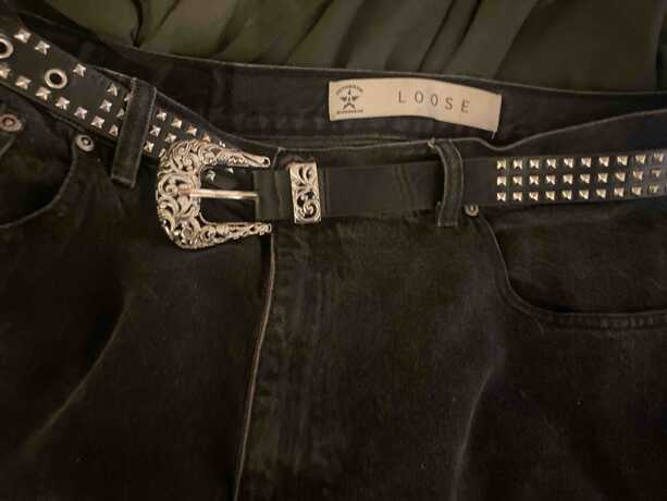 Rivet Studded Belt Western Belt