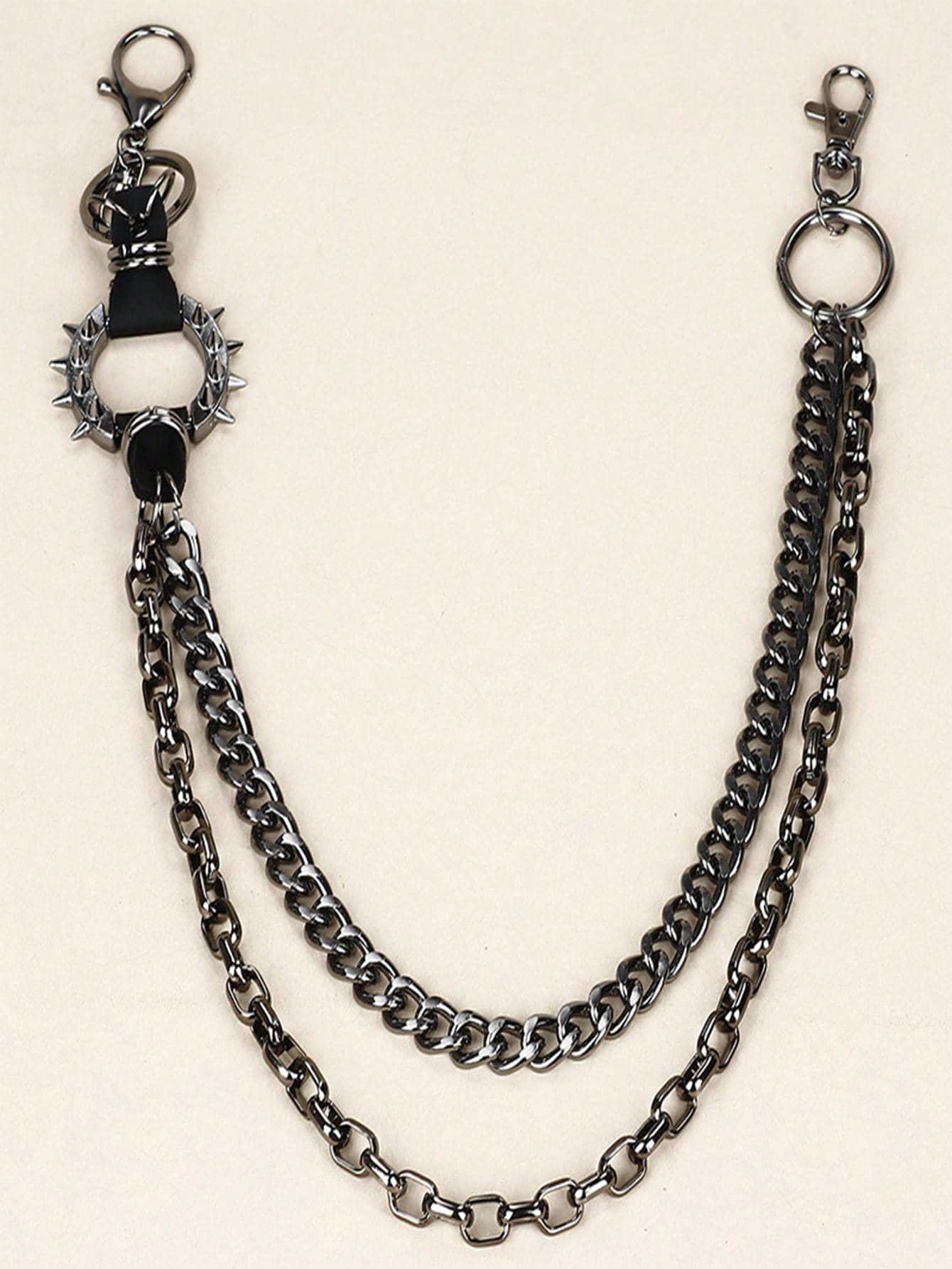 Spiked O Ring Pants Chain