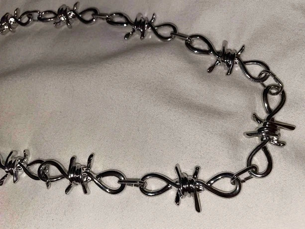 Spiked Barbed Wire Wallet Chain