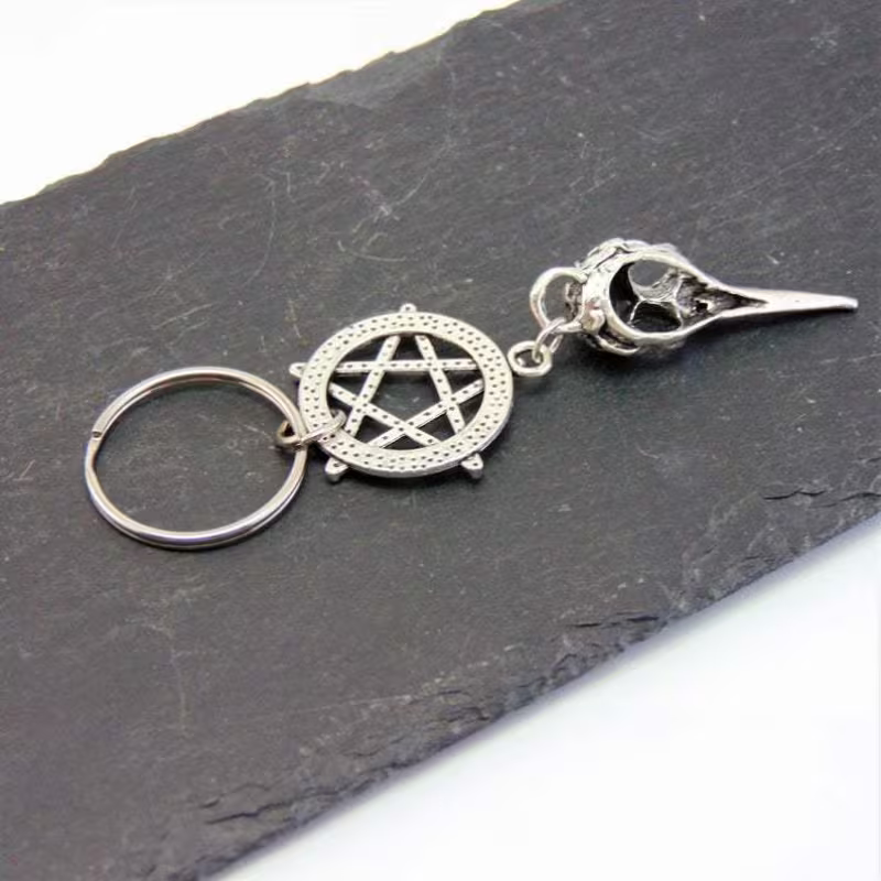 Plague Doctor Star Keychain