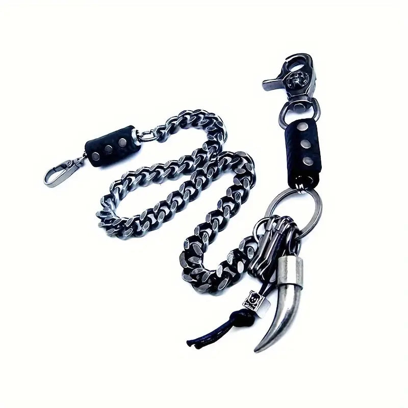 Spiked Heavy Metal Wallet Chain
