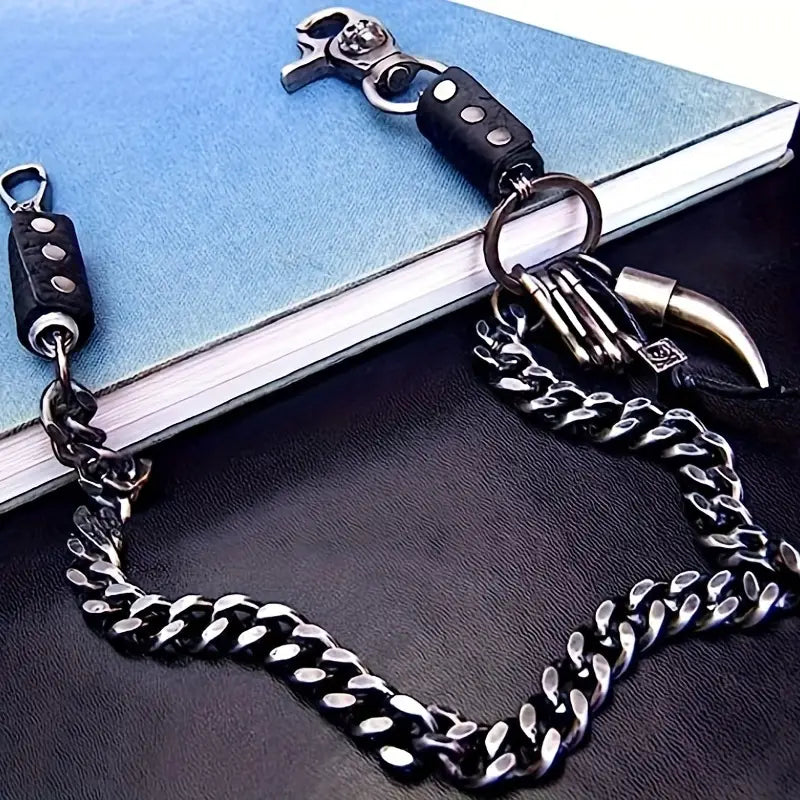 Spiked Heavy Metal Wallet Chain