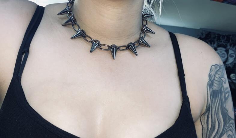 Spiked Choker Necklace