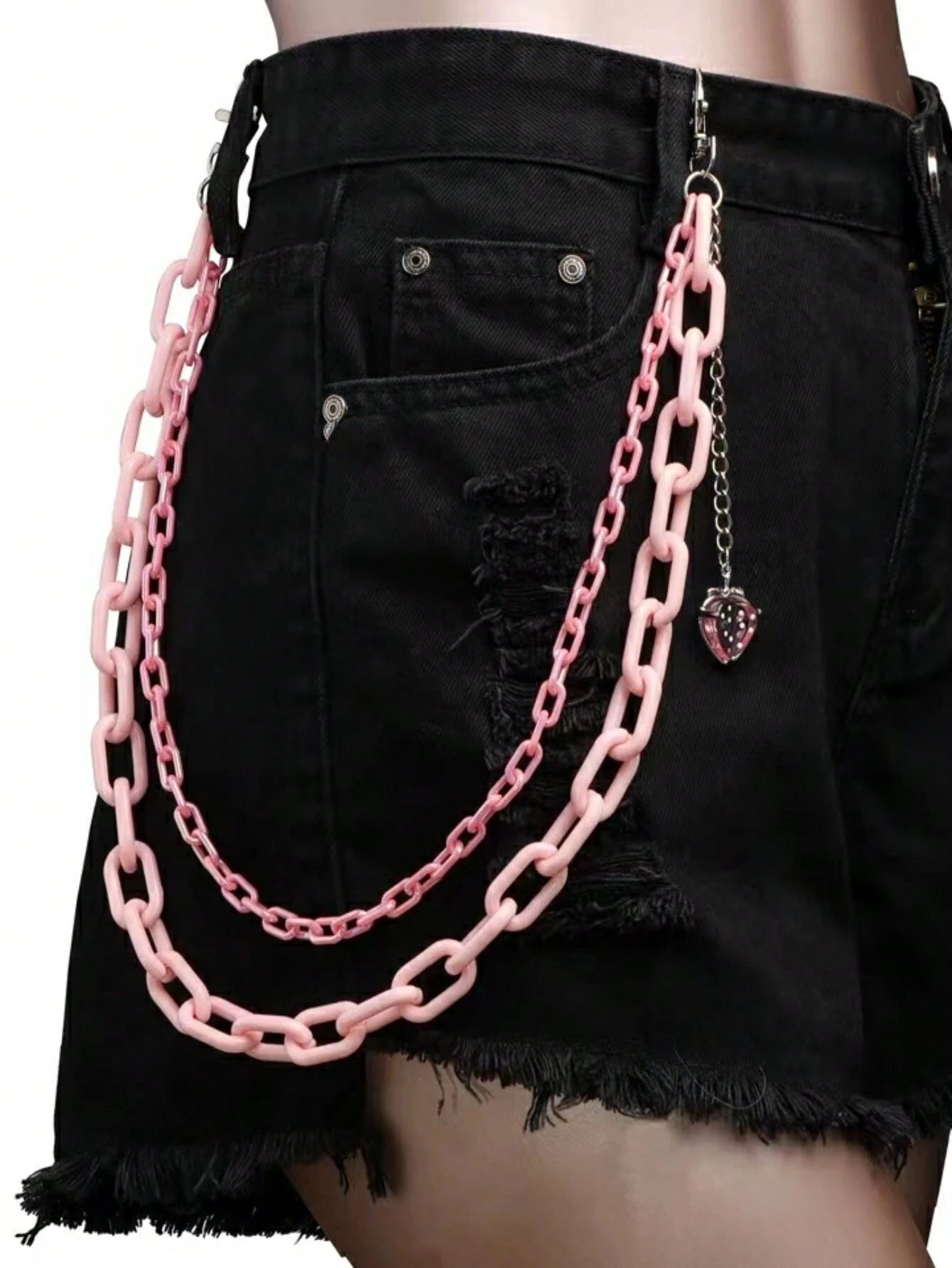 Strawberry Pink Pants Chain