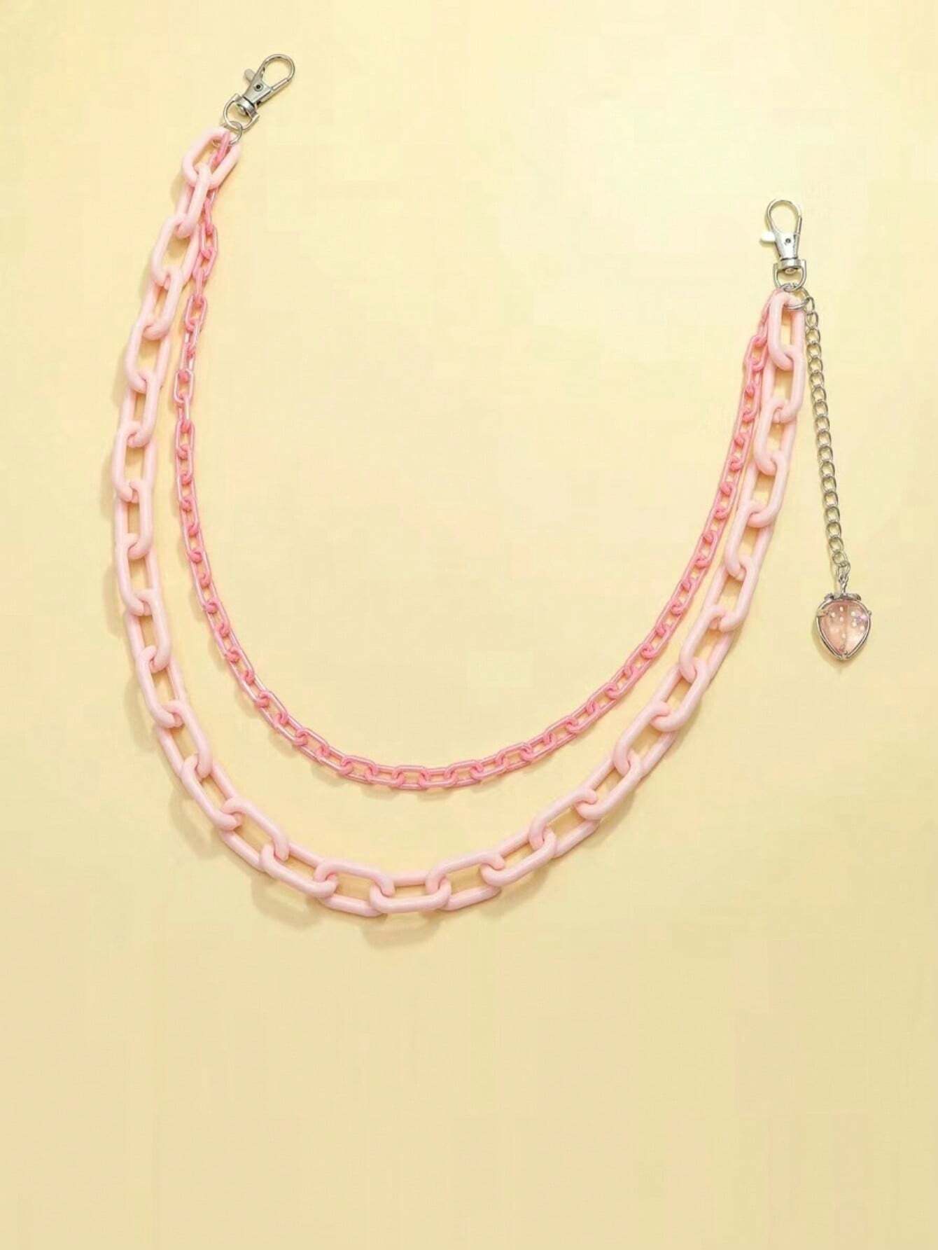 Strawberry Pink Pants Chain