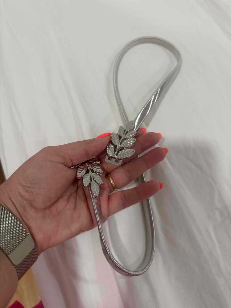 Plus Size Gold Silver Leaf Belt