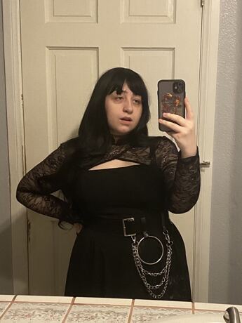 Black O-Ring Chain Belt