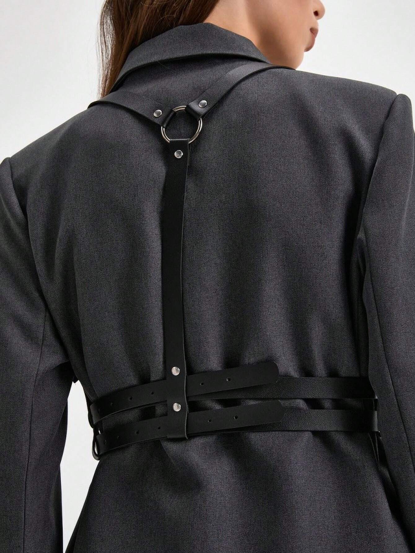 Vegan Leather Suspenders
