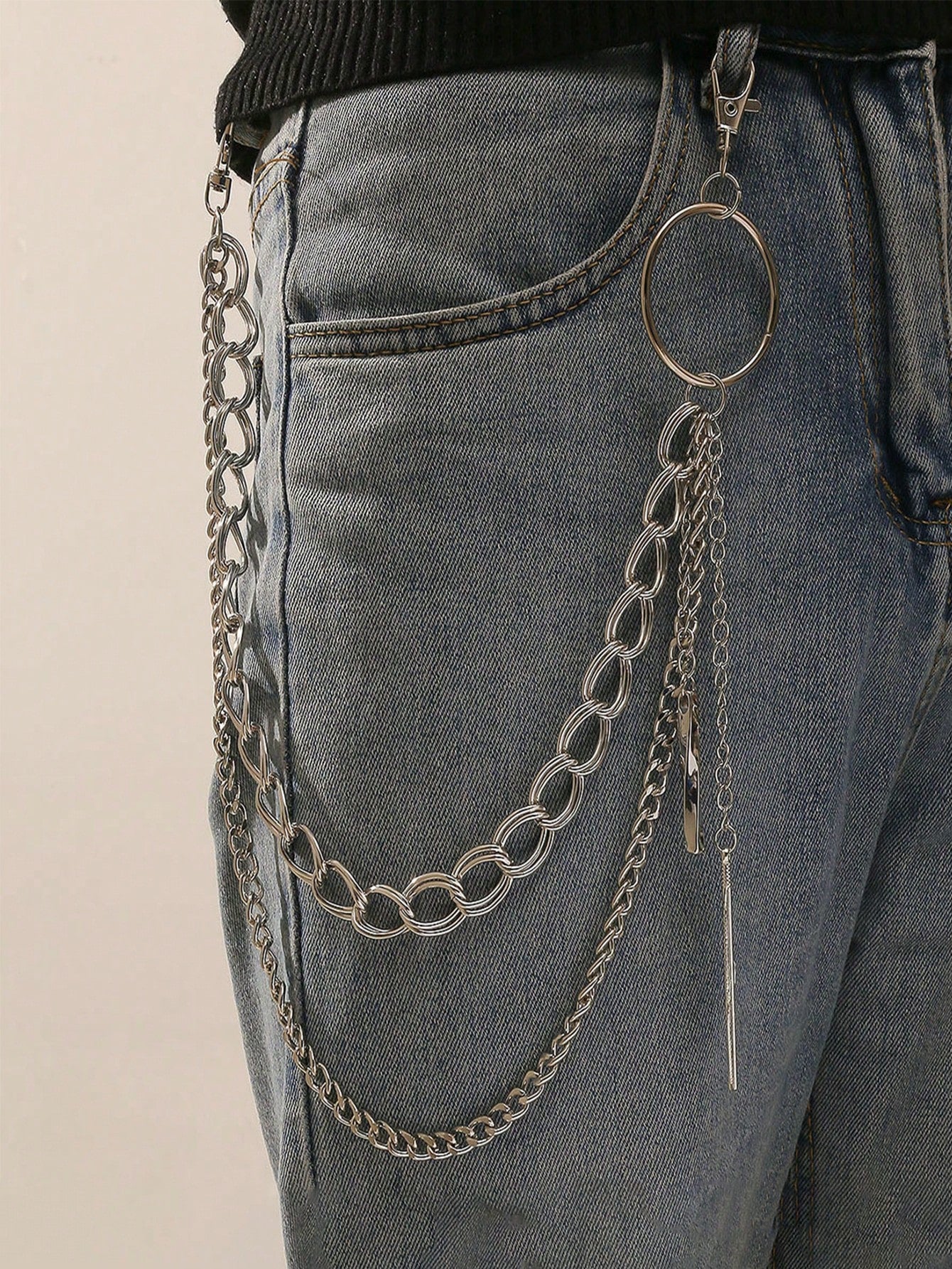Leaf O Ring Boho Pants Chain