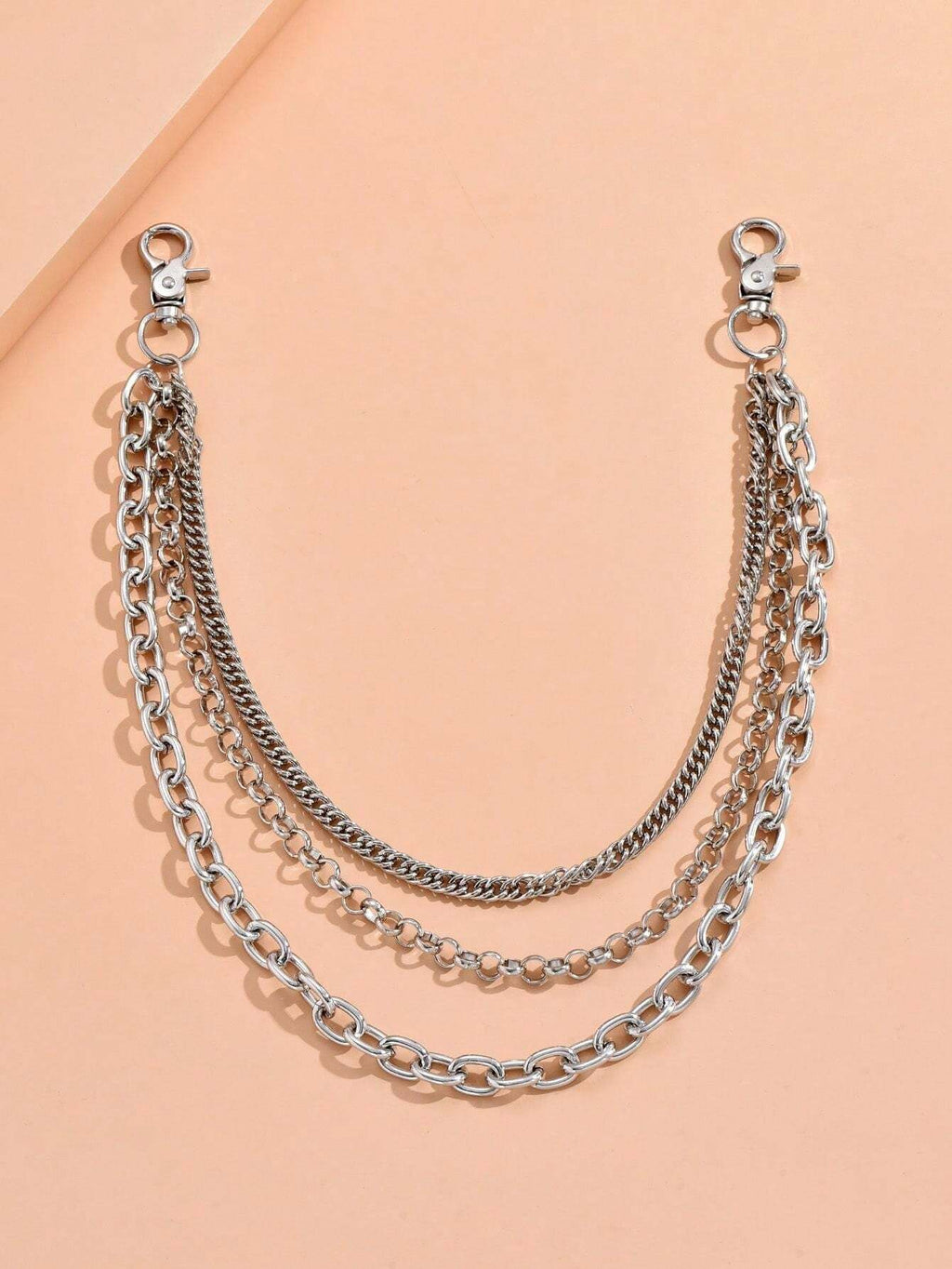 Layered 4 Row Pants Chain